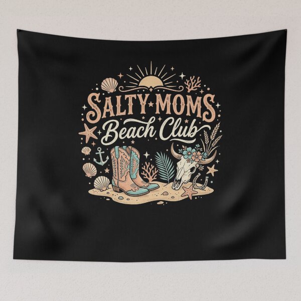 Item preview, Ocean Country Mama Boots Bull Skull Sun designed and sold by snowry.