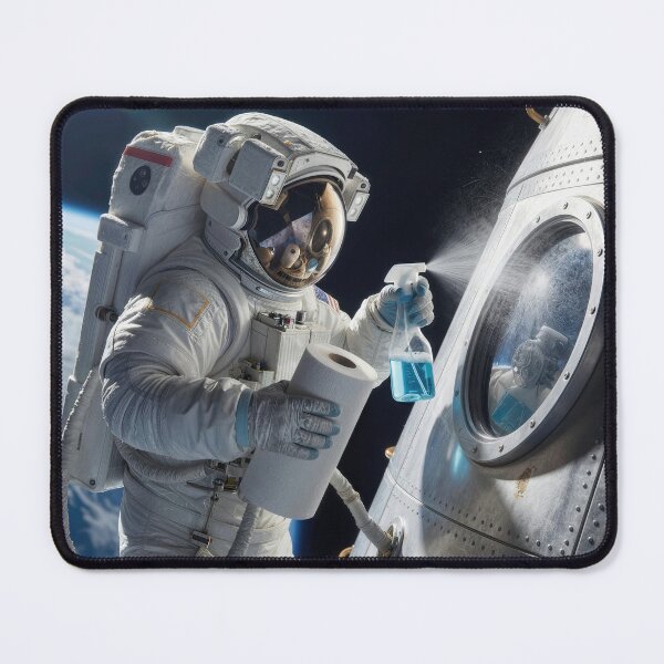 Item preview, Astronaut Cleaning Spacecraft Window designed and sold by Maria Dryfhout.