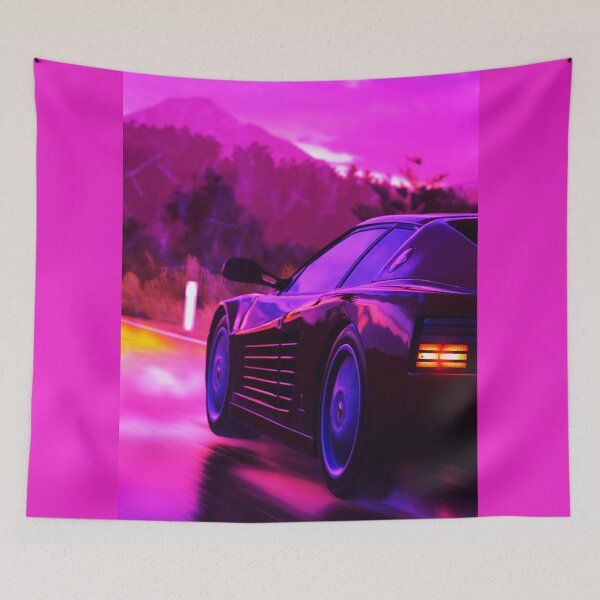 Artikelvorschau, Synthwave-Straße entworfen und verkauft von zerocult.