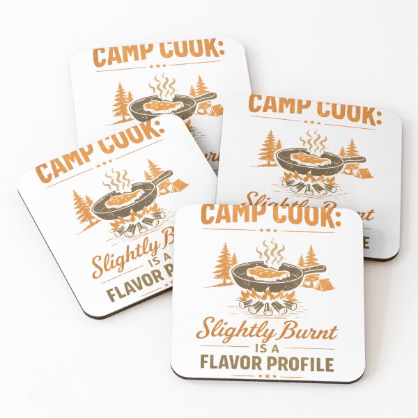 Item preview, Camp Cook Slightly Burnt is a Flavor Profile Funny Camping Cooking Gift Outdoor designed and sold by Uniqueauraaprints.