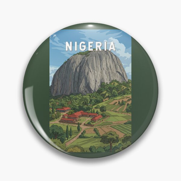 Item preview, Nigeria Illustration Travel Art Vintage designed and sold by KrisSidDesigns.