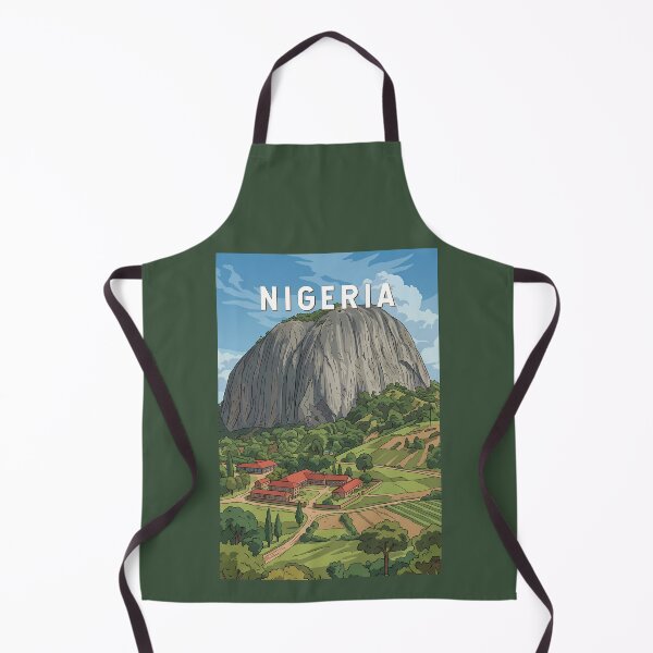 Item preview, Nigeria Illustration Travel Art Vintage designed and sold by KrisSidDesigns.