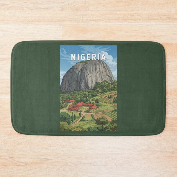 Item preview, Nigeria Illustration Travel Art Vintage designed and sold by KrisSidDesigns.
