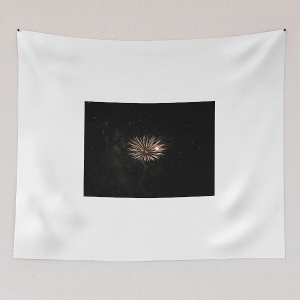 Item preview, Golden Fireworks Bursts Illuminate Night Sky During Festive Celebration and Holiday Firework Display designed and sold by Nmallia.