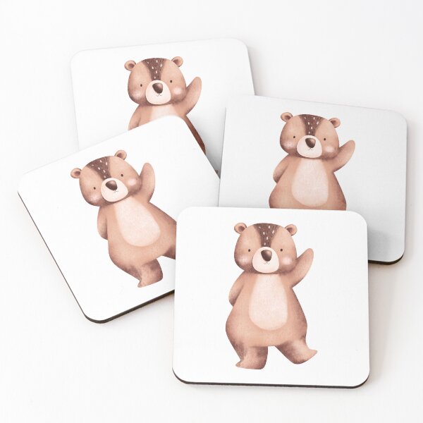 Item preview, Woodland Bear in Spring Nature - Adorable Forest Animal Watercolor Gift designed and sold by FuzionRaptor.