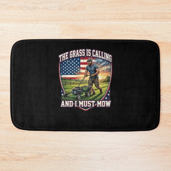 Item preview, The Grass Is Calling I Must Mow American Flag Dad designed and sold by snowry.