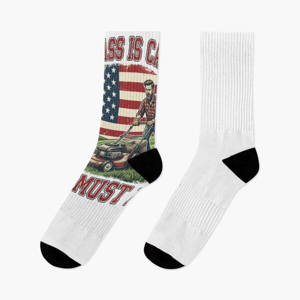 Item preview, The Grass Is Calling Mowing Patriotic Yard designed and sold by snowry.