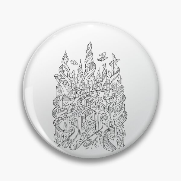 Item preview, Psychedelic impossible city designed and sold by chalia87.
