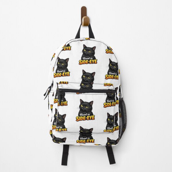 Item preview, Fluent in Side Eye Black Cat Sticker designed and sold by Gentlestate.