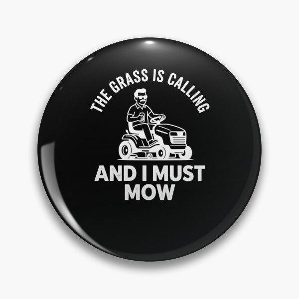 Item preview, The Grass Is Calling I Must Mow Lawnmower Rider designed and sold by snowry.
