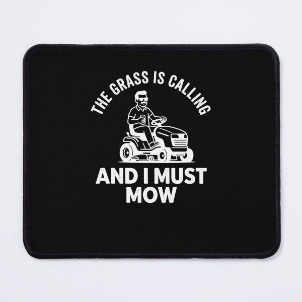 Item preview, The Grass Is Calling I Must Mow Lawnmower Rider designed and sold by snowry.