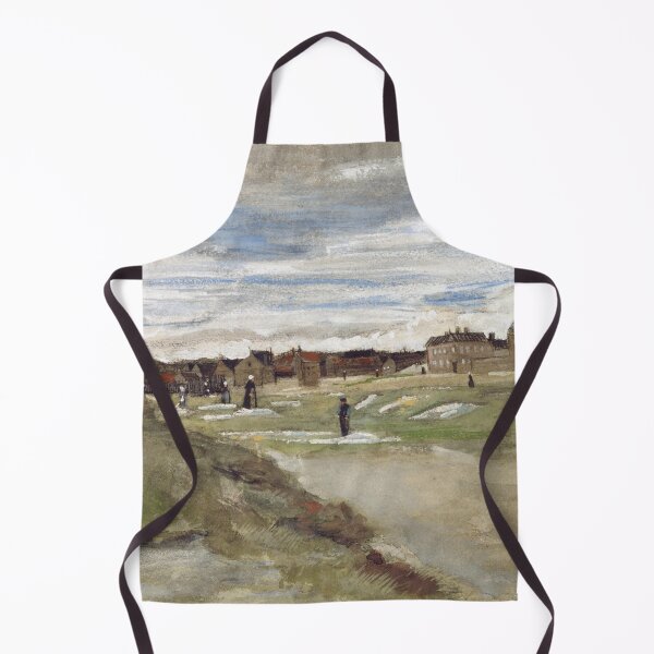 Item preview, Blanchisserie à Scheveningen by Vincent van Gogh: Post Impressionist landscape print designed and sold by artofuniverse.