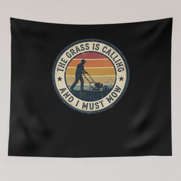Item preview, Vintage Lawn Mowing Grass Is Calling Design designed and sold by snowry.