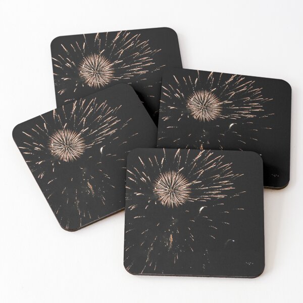 Item preview, Golden Fireworks Bursts Illuminate Night Sky During Festive Celebration and Holiday Firework Display designed and sold by Nmallia.