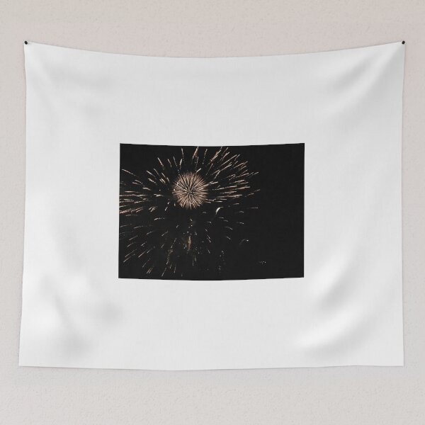 Item preview, Golden Fireworks Bursts Illuminate Night Sky During Festive Celebration and Holiday Firework Display designed and sold by Nmallia.