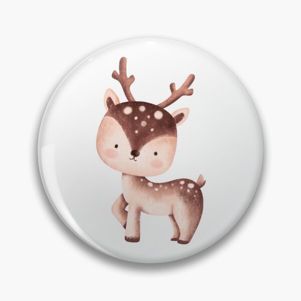 Item preview, Woodland Deer in Spring Nature - Adorable Forest Fawn Watercolor Gift designed and sold by FuzionRaptor.