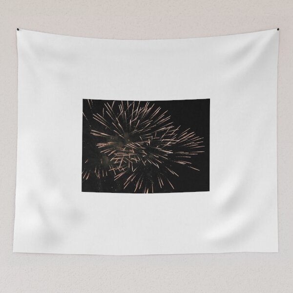 Item preview, Golden Fireworks Bursts Illuminate Night Sky During Festive Celebration and Holiday Firework Display designed and sold by Nmallia.