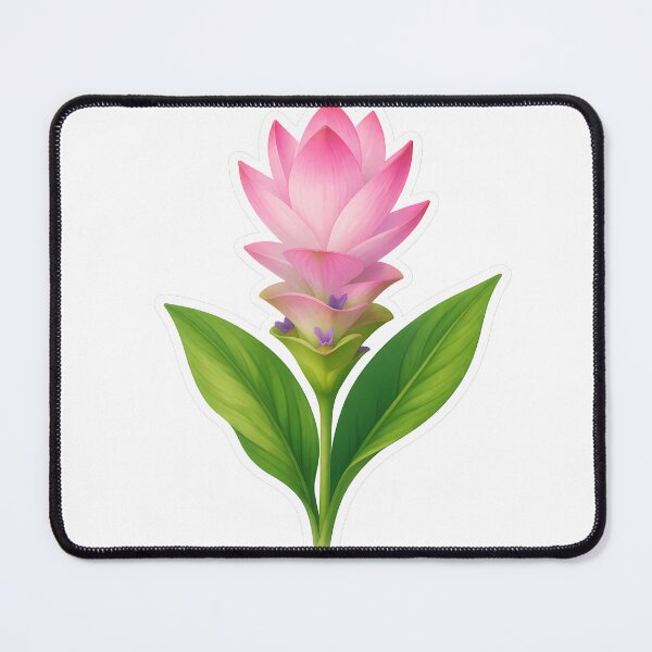 Item preview, Siam Tulip Sticker | Pink Botanical Tropical Flower Illustration | Siam Tulip Gift for Flower Lover designed and sold by Symbol Universe.