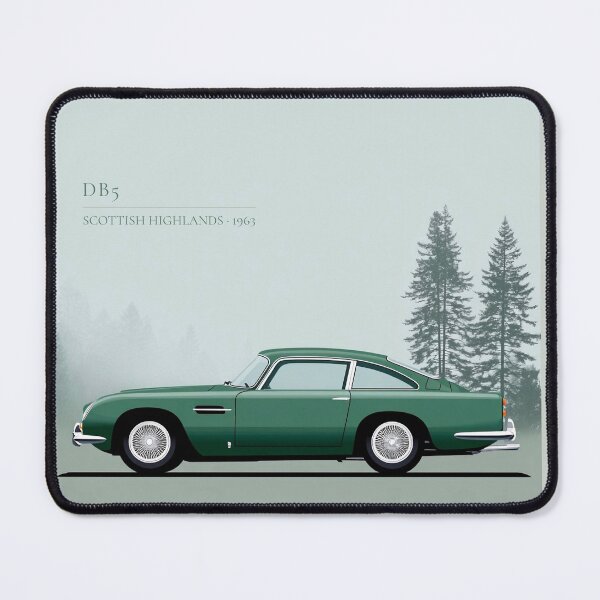 Item preview, British Grand Tourer · Scottish Highlands · 1963 | Classic Automotive Art Print designed and sold by BestVarieties.