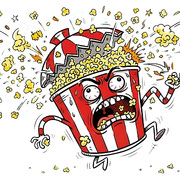 Artwork thumbnail, Exploding Popcorn Brain by LoganDzign