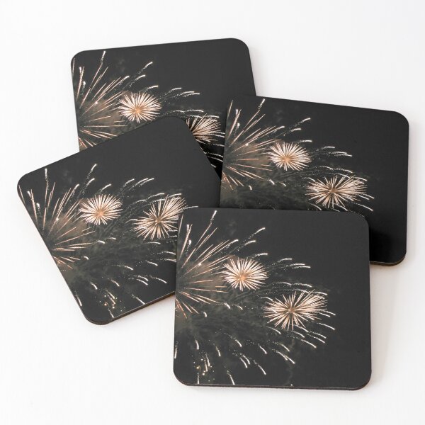 Item preview, Golden Fireworks Bursts Illuminate Night Sky During Festive Celebration and Holiday Firework Display designed and sold by Nmallia.