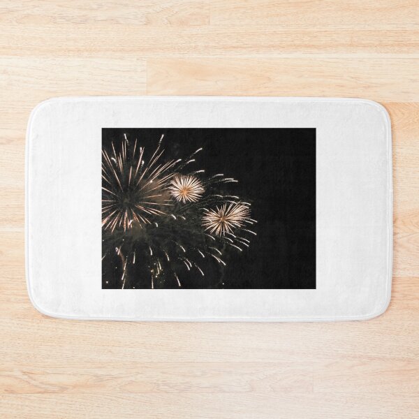 Item preview, Golden Fireworks Bursts Illuminate Night Sky During Festive Celebration and Holiday Firework Display designed and sold by Nmallia.