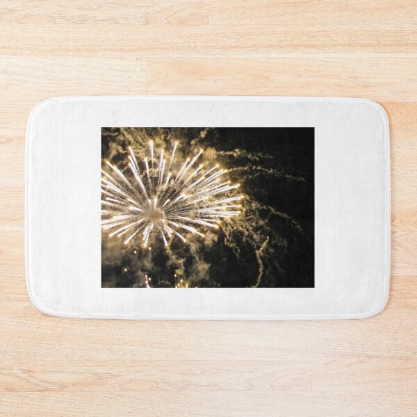 Item preview, Golden Fireworks Bursts Illuminate Night Sky During Festive Celebration and Holiday Firework Display designed and sold by Nmallia.