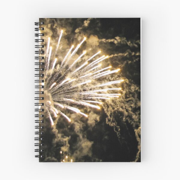 Item preview, Golden Fireworks Bursts Illuminate Night Sky During Festive Celebration and Holiday Firework Display designed and sold by Nmallia.