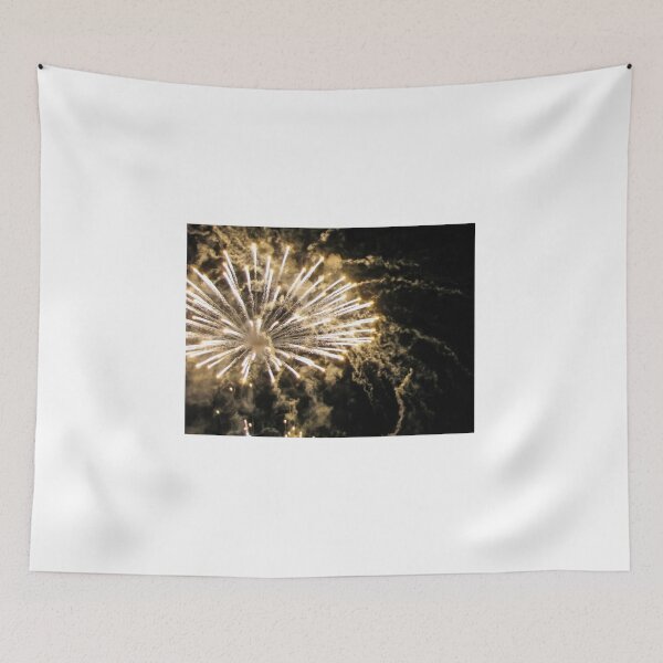 Item preview, Golden Fireworks Bursts Illuminate Night Sky During Festive Celebration and Holiday Firework Display designed and sold by Nmallia.