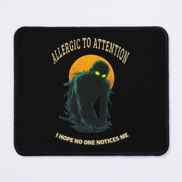 Item preview, Allergic to Attention Shadow Figure Shirt – Funny Introvert Anti Social Tee designed and sold by Mythic Ink Studio.