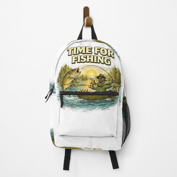 Item preview, Funny Fishing Shirt – Time For Fishing T-Shirt, Fisherman Gift for Dad, Lake Life Tee, Bass Fishing Lover Gift designed and sold by EpicLuck.