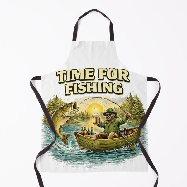 Item preview, Funny Fishing Shirt – Time For Fishing T-Shirt, Fisherman Gift for Dad, Lake Life Tee, Bass Fishing Lover Gift designed and sold by EpicLuck.