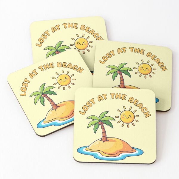 Item preview, Lost at the Beach – Cute Island Summer Vibes Design designed and sold by Sea Gem.