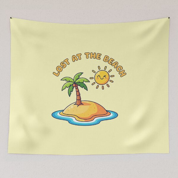 Item preview, Lost at the Beach – Cute Island Summer Vibes Design designed and sold by Sea Gem.