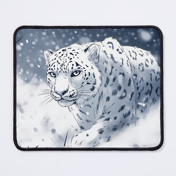 Item preview, Snow Leopard in Snowy Forest designed and sold by PetsArt.