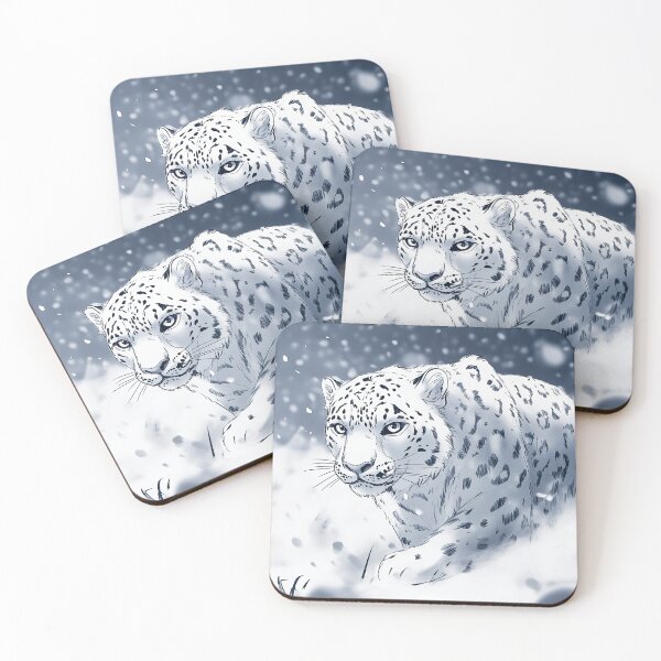 Item preview, Snow Leopard in Snowy Forest designed and sold by PetsArt.