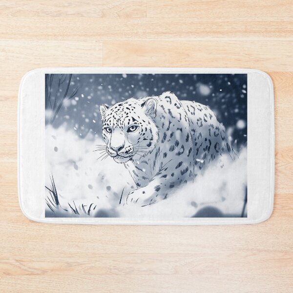 Item preview, Snow Leopard in Snowy Forest designed and sold by PetsArt.