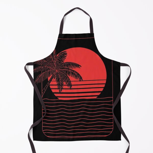 Aperçu de l'œuvre Midnight Tropic - Synthwave rétro Palm Sunset créée et vendue par PACS0011.