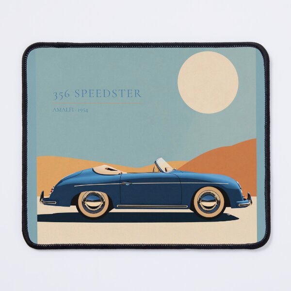 Item preview, German Roadster · Amalfi · 1954 | Classic Automotive Art Print designed and sold by BestVarieties.