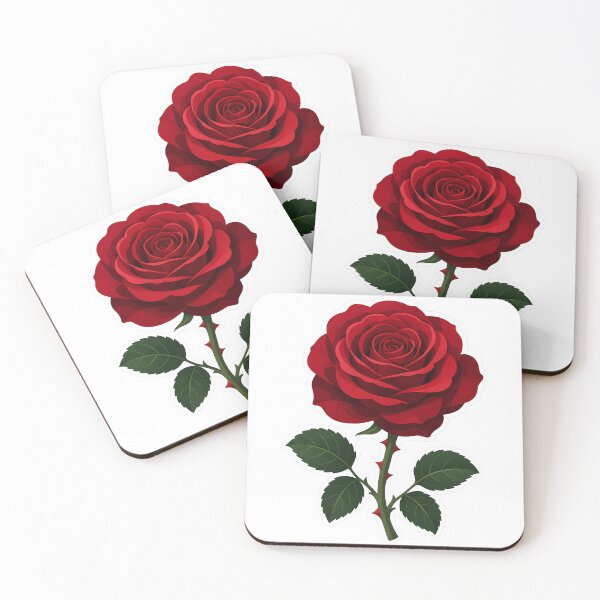 Item preview, Red Rose Sticker | Botanical Flower Illustration | Rose Gift for Flower Lover designed and sold by Symbol Universe.