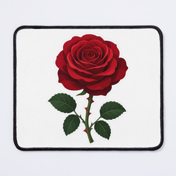 Item preview, Red Rose Sticker | Botanical Flower Illustration | Rose Gift for Flower Lover designed and sold by Symbol Universe.