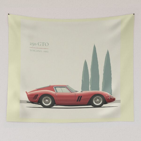 Item preview, Italian Racing Coupé · Toscana · 1962 | Classic Automotive Art Print designed and sold by BestVarieties.