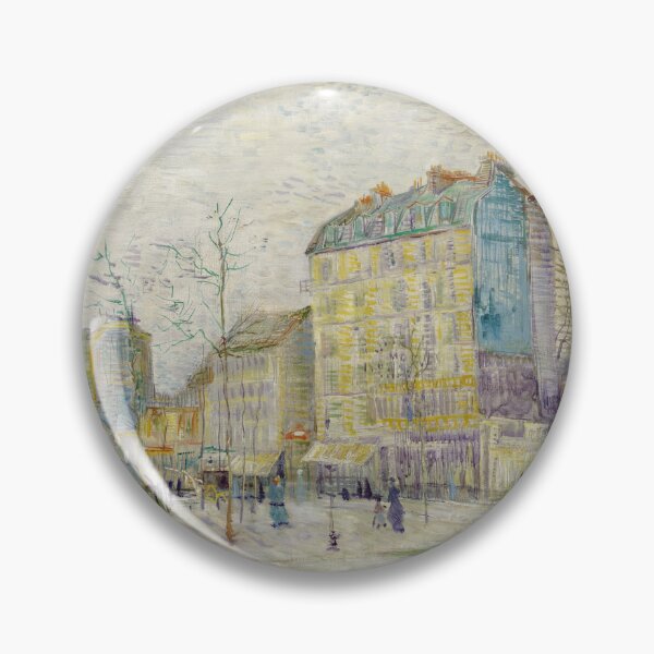 Item preview, Boulevard De Clichy by Vincent van Gogh: Parisian Post Impressionist Cityscape designed and sold by artofuniverse.