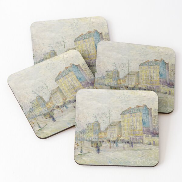 Item preview, Boulevard De Clichy by Vincent van Gogh: Parisian Post Impressionist Cityscape designed and sold by artofuniverse.