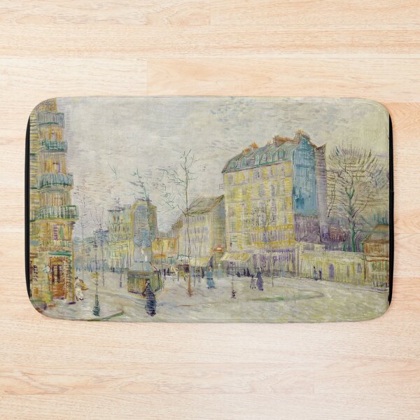 Item preview, Boulevard De Clichy by Vincent van Gogh: Parisian Post Impressionist Cityscape designed and sold by artofuniverse.