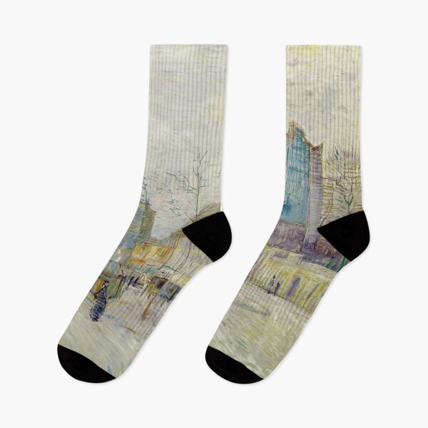 Item preview, Boulevard De Clichy by Vincent van Gogh: Parisian Post Impressionist Cityscape designed and sold by artofuniverse.
