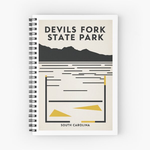 Item preview, Devils Fork State Park Minimalist Travel Poster Sticker designed and sold by bobparduephoto.
