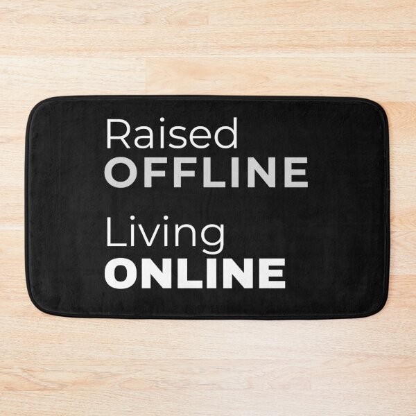 Item preview, Raised Offline Living Online – Minimal Retro Digital Life designed and sold by TeeAauthenticF.