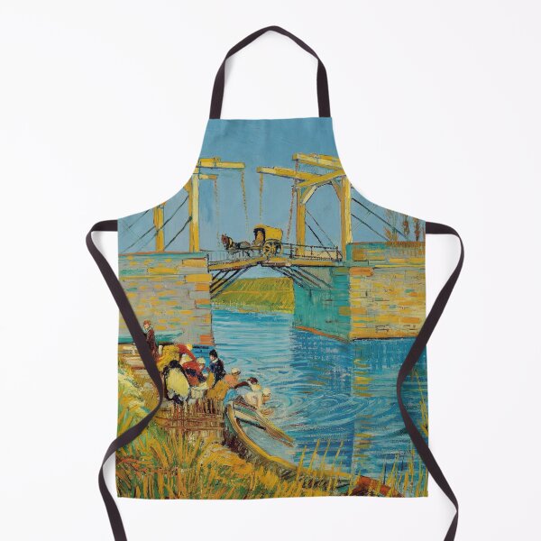 Item preview, Bridge at Arles Pont De Langlois by Vincent van Gogh: Riverside Art Poster designed and sold by artofuniverse.
