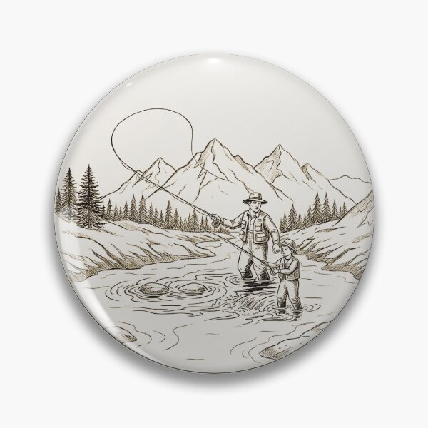 Item preview,  Hooked on fly fishing father and son designed and sold by Stefanrajzer.